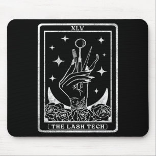 Vintage Lash Tech Tarot Card The Lash Tech , S Mousepad