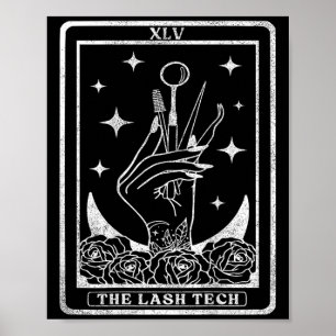 Vintage Lash Tech Tarot Card The Lash Tech , S Poster