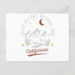 Vintage Lassen Vulkan-Nationalpark Kalifornien Postkarte