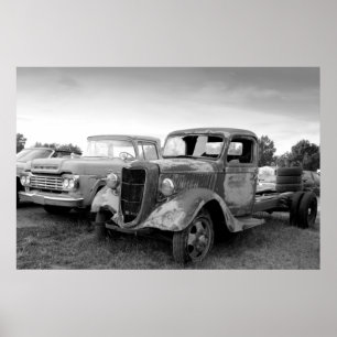 Vintage Lastkraftwagen Poster