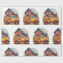 Vintage Lastwagen und Jagdhund im Herbst, Herbst,