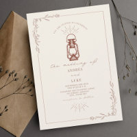 Vintage Laterne Rustikale Flora Hochzeit Terrakott
