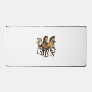 Vintage laufende Pferde Vektor Art Design_1 Schreibtischunterlage