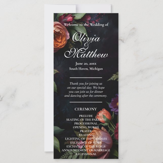 Vintage launische dunkle blumenblühende Rose (Vorderseite)