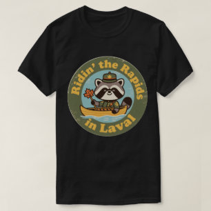 Vintage Laval Quebec Wildwasserkanufahren T-Shirt