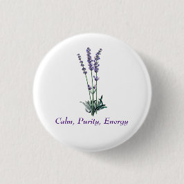 Vintage Lavendel-Blume Button