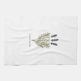 Vintage Lavendel-Blume Geschirrtuch