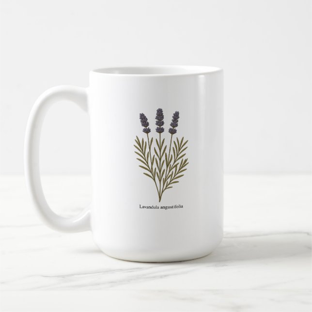 Vintage Lavendel-Blume Kaffeetasse (Links)