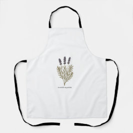 Vintage Lavendel-Blume Schürze