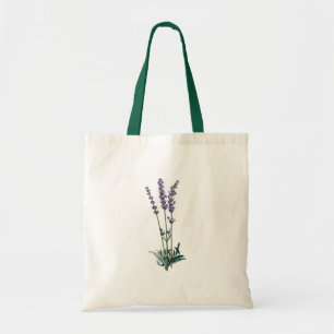 Vintage Lavendel-Blume Tragetasche