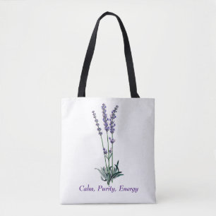 Vintage Lavendel-Blumen-Tasche