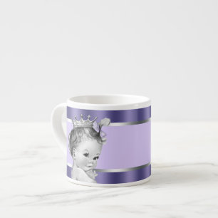 Vintage-Lavendel-Lila-Prinzessin-Baby-Tassen Espressotasse