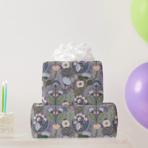 Vintage-Lavendel-Wildblumen-Botanik Geschenkpapier