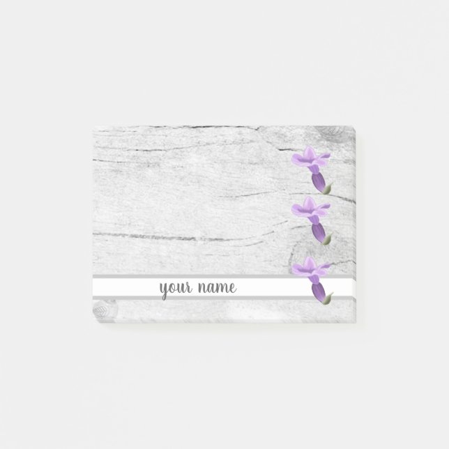 Vintage Lavendelblüte Klebezettel Post-it Klebezettel (Vorderseite)