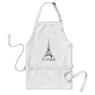 vintage le paris eiffelturm schürze