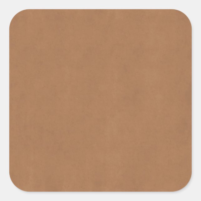 Vintage Leather Brown Perchment Template Blank Quadratischer Aufkleber (Vorderseite)