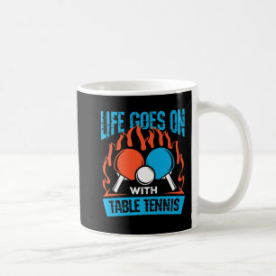 Vintage-Leben geht mit Tischtennis Ping Pong S wei Kaffeetasse