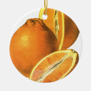 Vintage-Lebensmittel, Bio-Früchte Frische gesunde Keramik Ornament