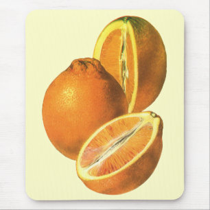 Vintage-Lebensmittel, Bio-Früchte Frische Gesunde  Mousepad
