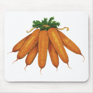 Vintage-Lebensmittel, Bündel Bio-Karotten Gemüse Mousepad