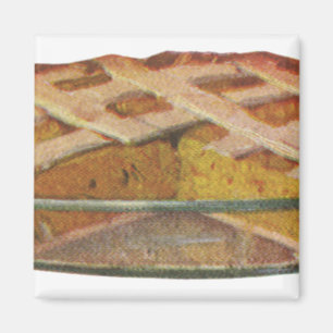 Vintage-Lebensmittel, Dessert, Thanksgiving-Kürbis Magnet