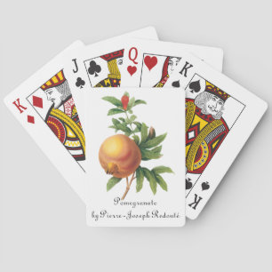 Vintage-Lebensmittel Frucht, Granatapfel von Redou Spielkarten