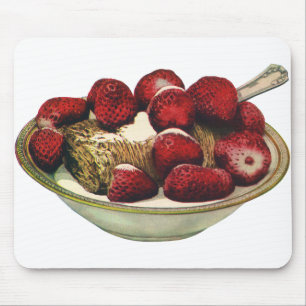 Vintage-Lebensmittel Gesundes Frühstücksgetreide E Mousepad