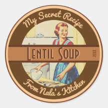 Vintage-Lebensmittel-Label aus den 1950er Jahren m