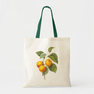 Vintage-Lebensmittel Obst, Aprikose Pfirsich von R Tragetasche