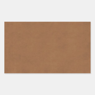 Vintage Leder Braunes Pergamentpapier Hintergrund Rechteckiger Aufkleber