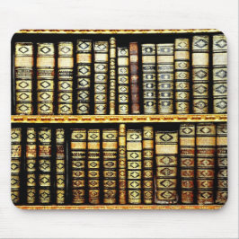 Vintage Lederbücher Muster Mousepad