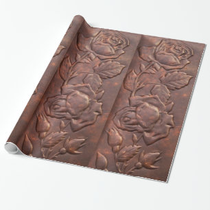 Vintage-Lederrosen-Look Geschenkpapier
