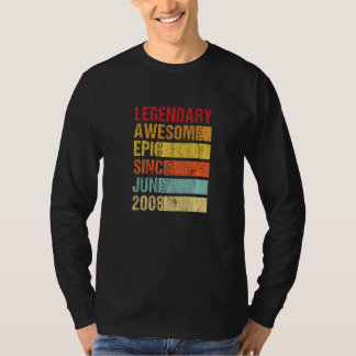 Vintage Legendär Großartig Episch Seit Juni 2008 G T-Shirt