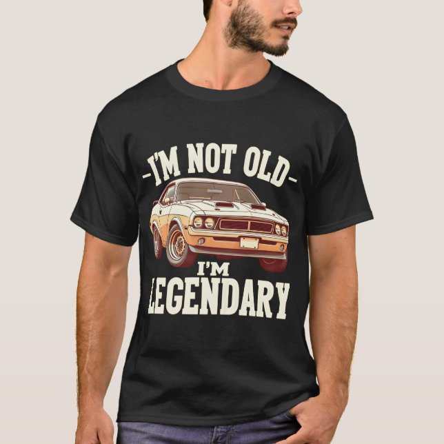 Vintage Legende des klassischen Muskelwagens - ich T-Shirt (Vorderseite)