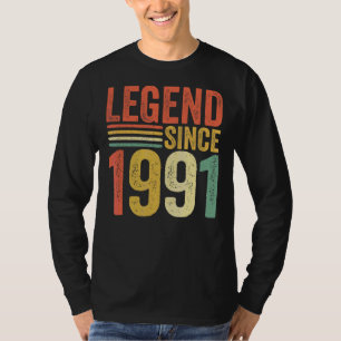 Vintage Legende seit 1991 31. Geburtstag Retro Män T-Shirt