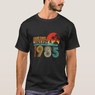 Vintage Legende seit Januar 1985 Retro 40. Geburts T-Shirt