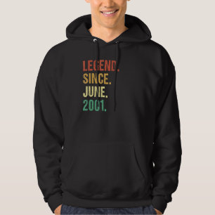 Vintage Legende Seit Juni 2001 21. Hoodie