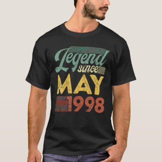 Vintage Legende seit Mai 1998 Geburtstag T-Shirt