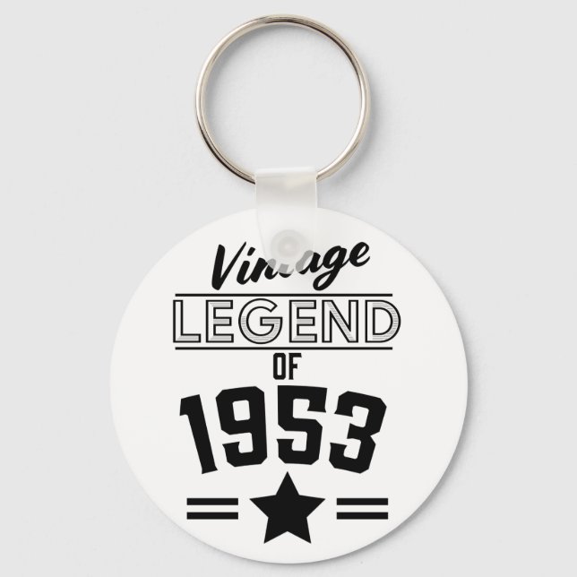 Vintage Legende von 1953 Schlüsselanhänger (Vorderseite)