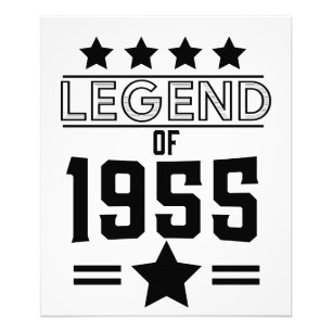 Vintage Legende von 1955 Fotodruck