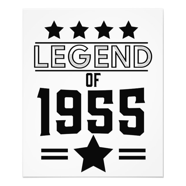 Vintage Legende von 1955 Fotodruck (Vorne)
