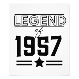 Vintage Legende von 1957 Fotodruck