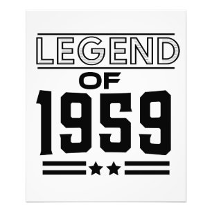 Vintage Legende von 1959 Fotodruck