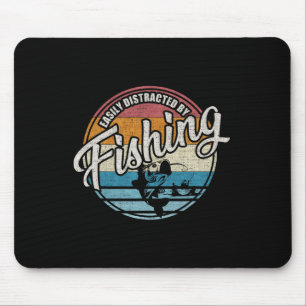 Vintage Leicht Ablenkbar Durch Angeln Mousepad