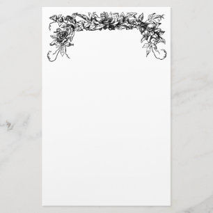 Vintage Leidenschaft Blume Stationery Briefpapier