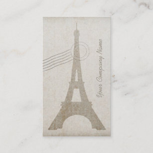 Vintage Leinwand Eiffelturm - Visitenkarte