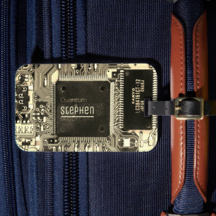 Vintage Leiterplatte Geek electronic PCB Gepäckanhänger