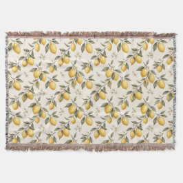 Vintage Lemon Blossom – Elegante botanische Zitrus Decke