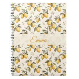 Vintage Lemon Blossom – Elegante botanische Zitrus Notizblock