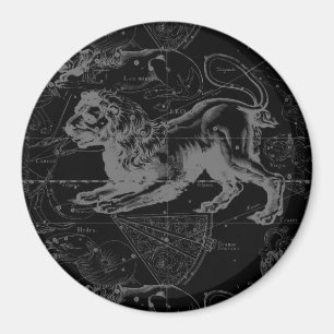 Vintage Leokonstellation MapHevelius 1690 Magnet